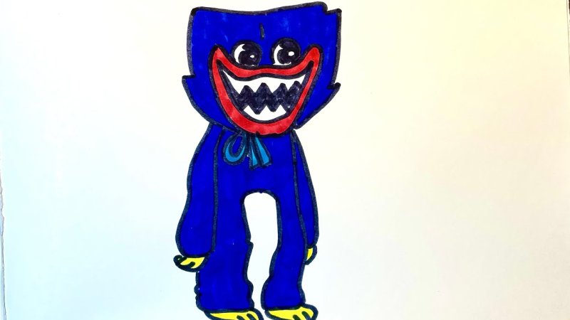 Хагги Вагги игрушка нарисовать