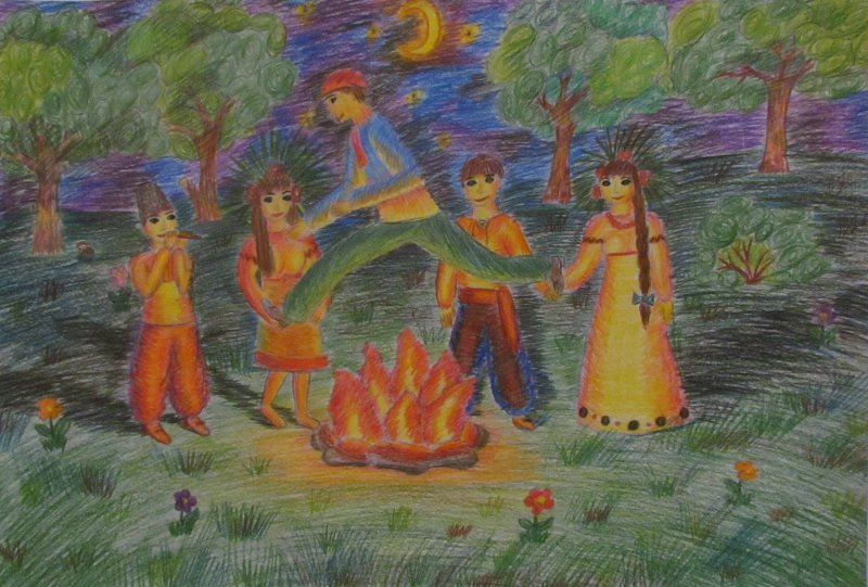 Славянские праздники рисунки