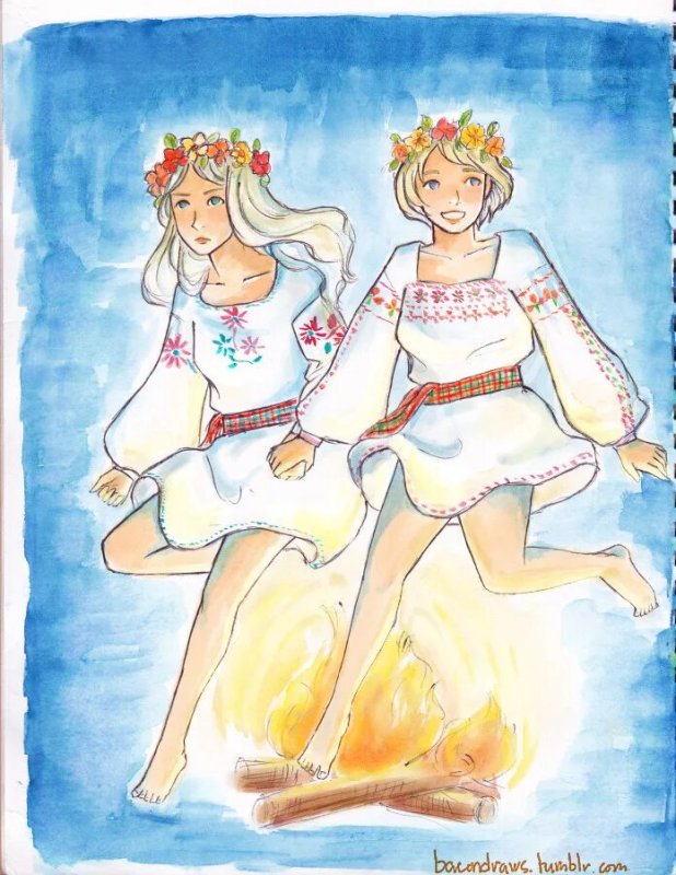 рисунок на тему ивана купала