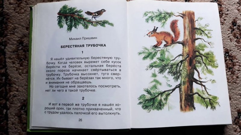 М М пришвин берестяная трубочка