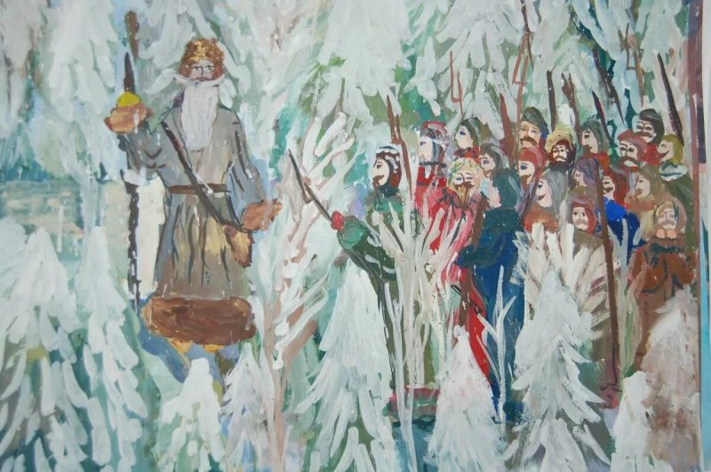 Рисунок к опере Иван Сусанин