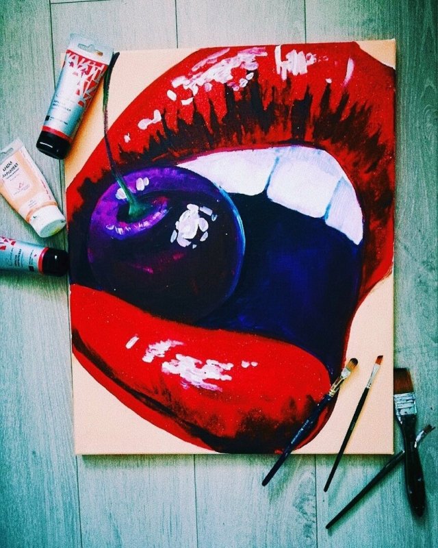 Рисунки красками