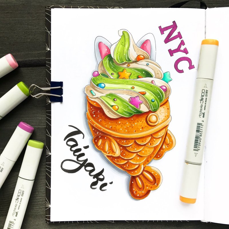 Рисунки маркерами легко для детей