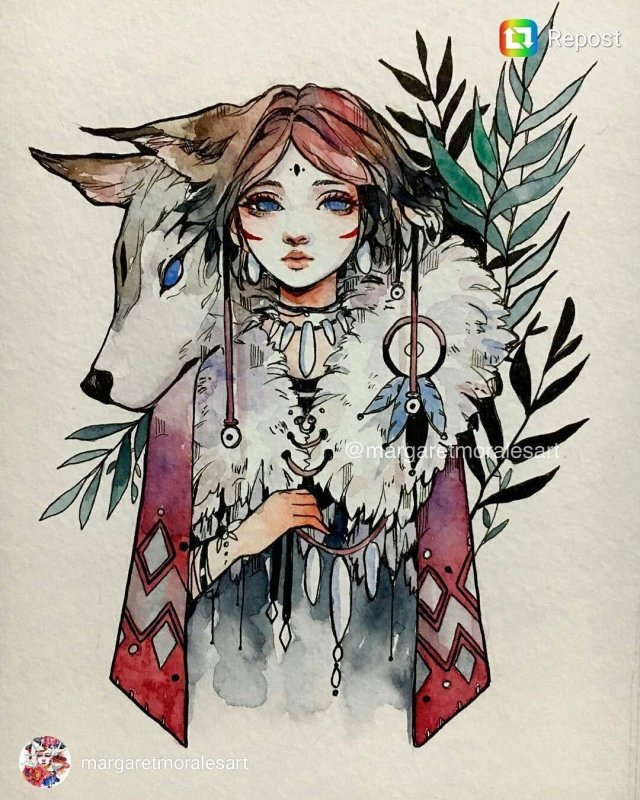 Аниме акварелью