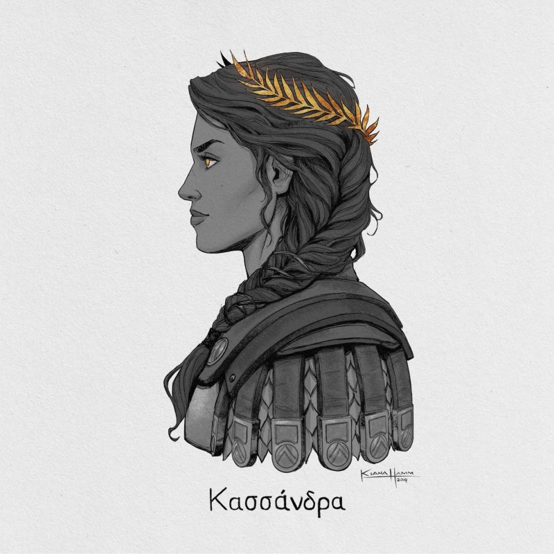 Ассасин Крид Одиссей Кассандра арт