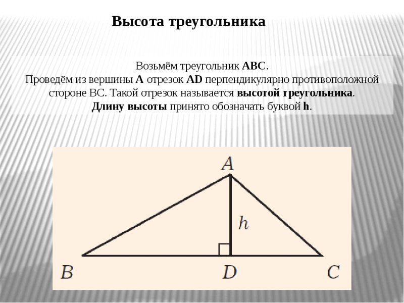 Высота треугольника