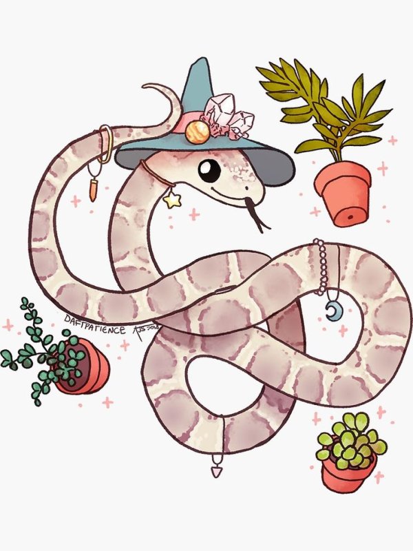 Змея рисунок