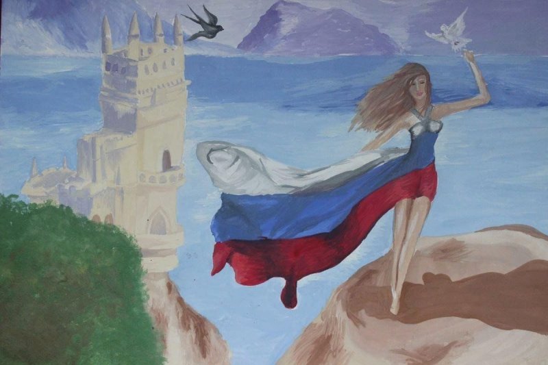 Красивые рисунки на тему Россия