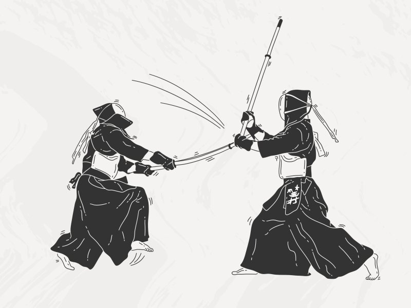 Кендо спарринг