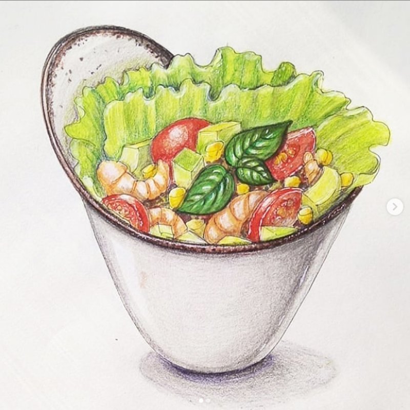 Салат рисунок
