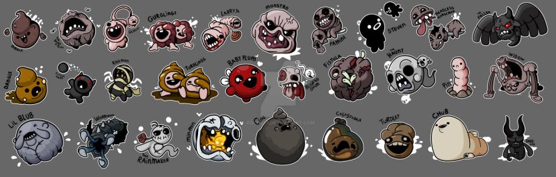 Айзек из the Binding of Isaac Rebirth