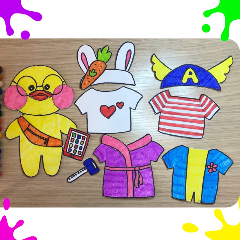 Бумажные утки lalafanfan с одеждой