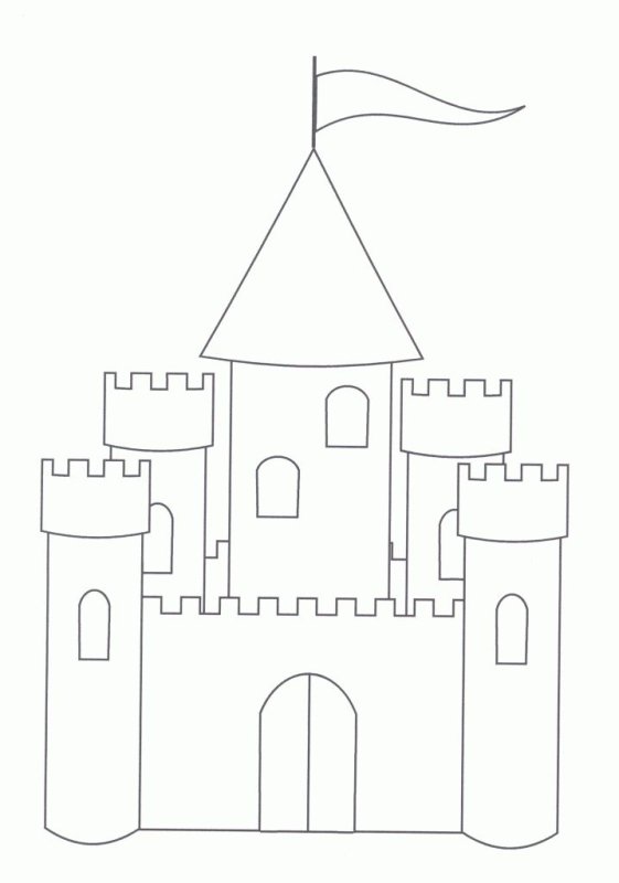 Раскраска замок