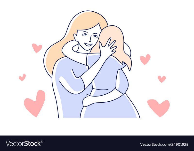 Объятья матери рисунок