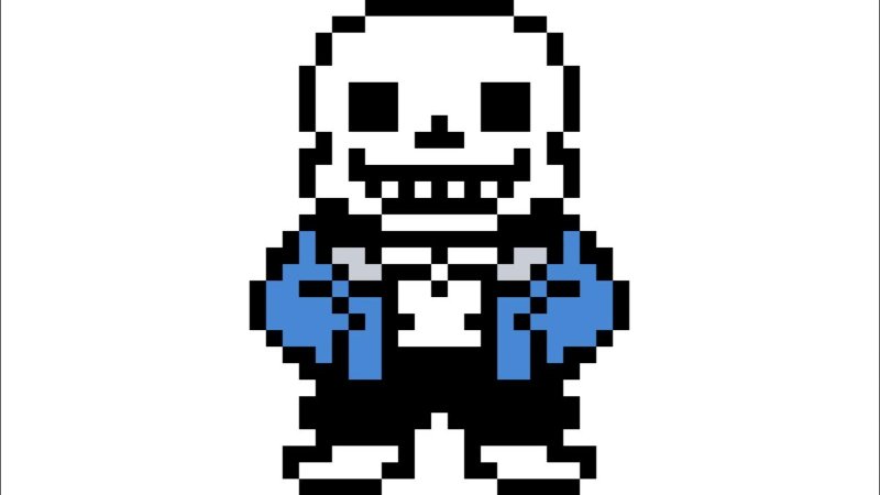 Санс Undertale пиксель