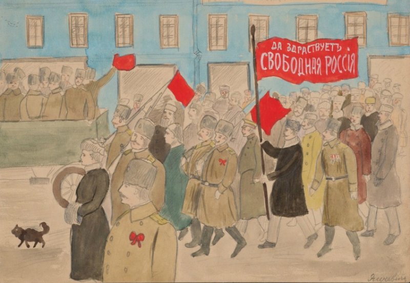 Октябрьская революция Петроград 1917