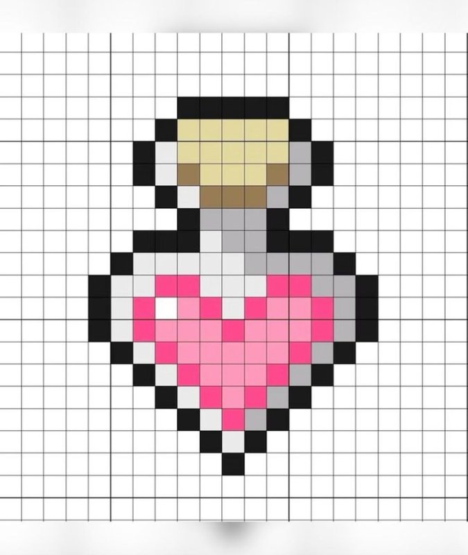 Рисунки в клеточку