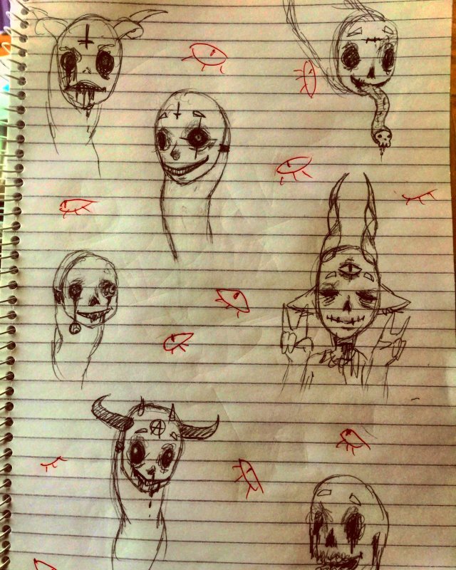 Ужасные рисунки для срисовки