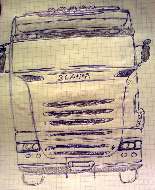 Раскраска DAF XF 106