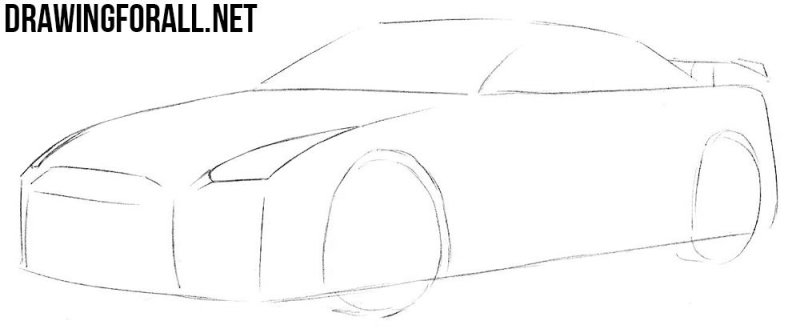 Nissan Skyline GTR 35 карандаш