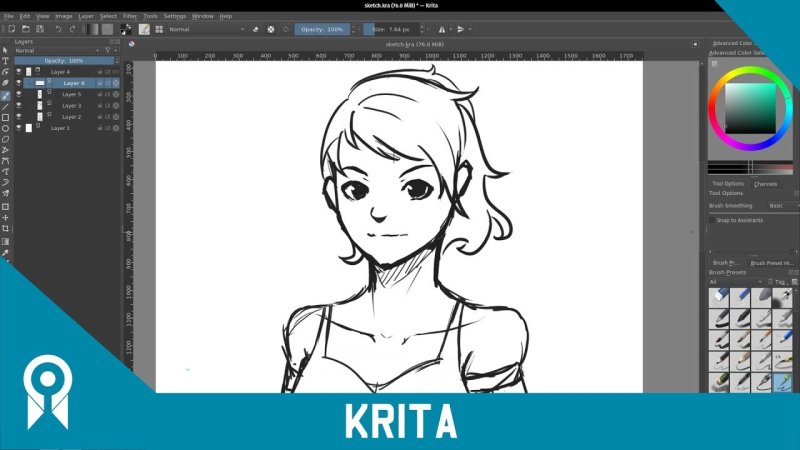 Рисунки в Krita для начинающих
