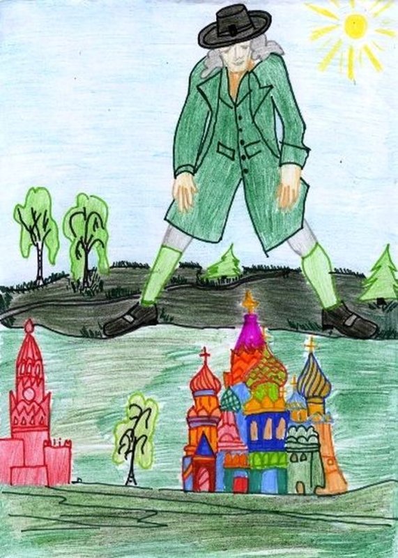 Иллюстрация к рассказу путешествие Гулливера в Лилипутию