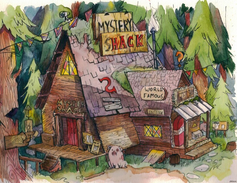 хижина чудес гравити фолз