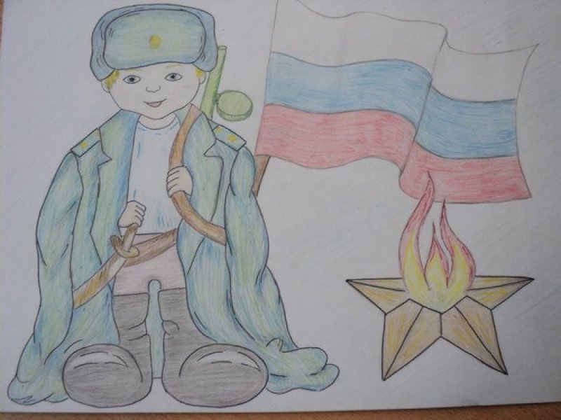 Детские рисунки на военную тему
