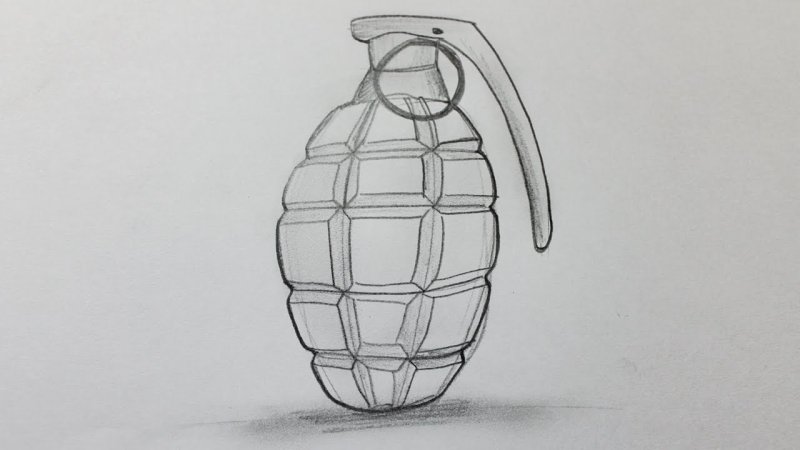 Граната нарисовать