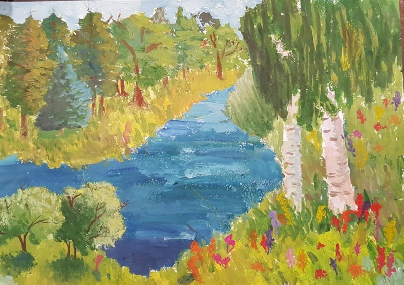 рисунки на тему природа родного края