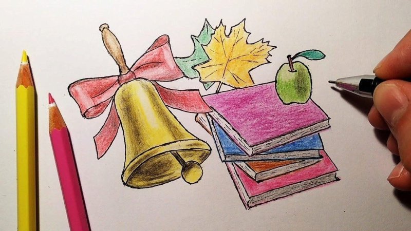 Рисунки на школьную тему карандашом