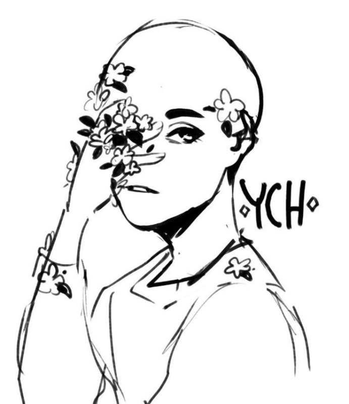 Позы для рисования с букетом