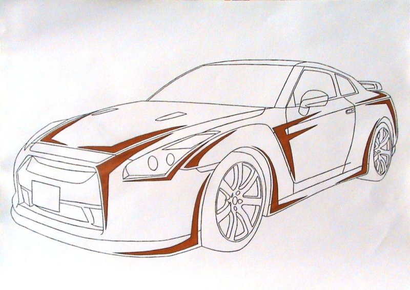 Nissan gt-r r35 Blueprint
