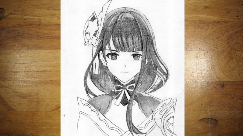 Кадзуха рисунок