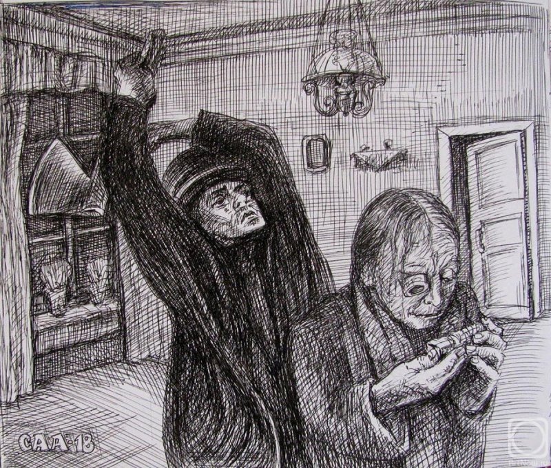 преступление и наказание иллюстрации старуха процентщица