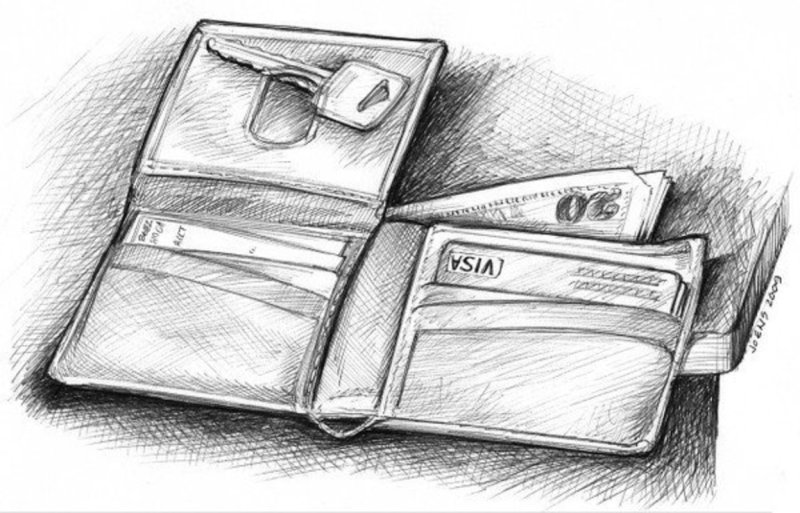 Рисования кошельки