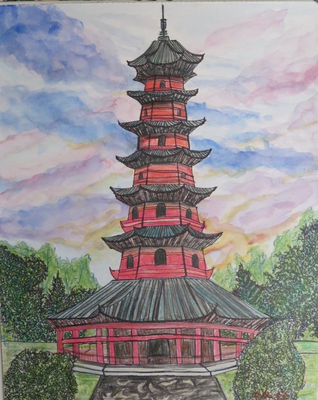 Китайская фанза рисунок