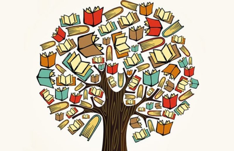 Книжное дерево в детском саду