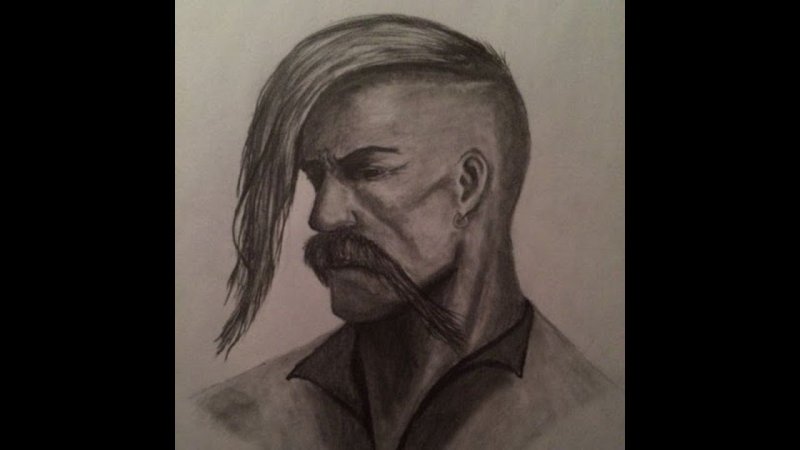 Тарас Бульба рисунок карандашом