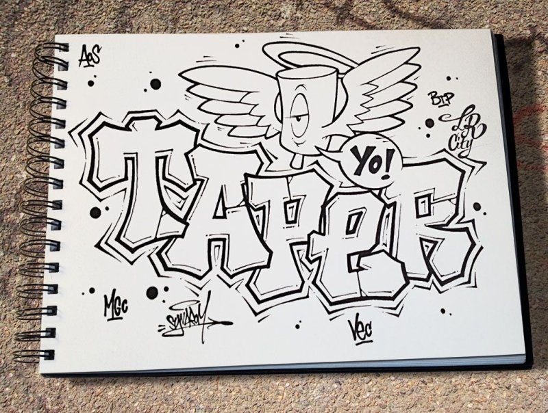 Скетчи граффити для начинающих