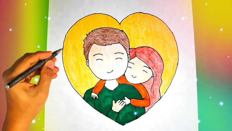 Рисунок для мамы легко