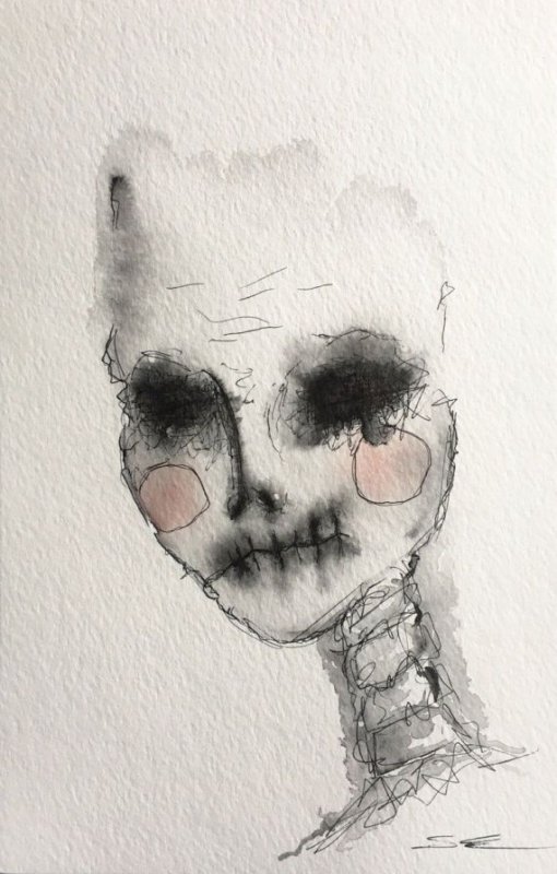 Рисунки страшные лёгкие