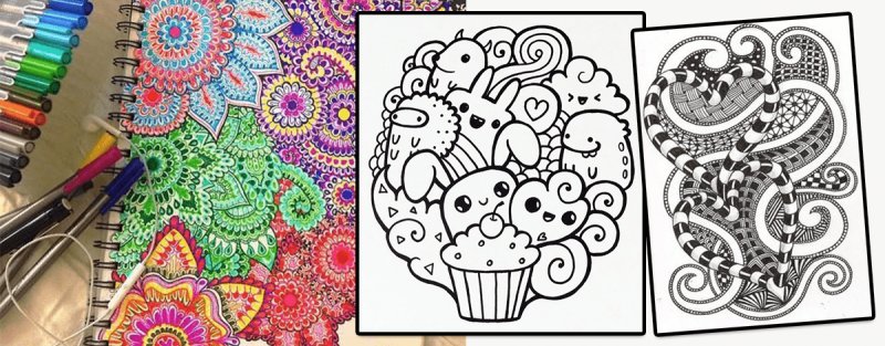 Дудлинг рисование для начинающих