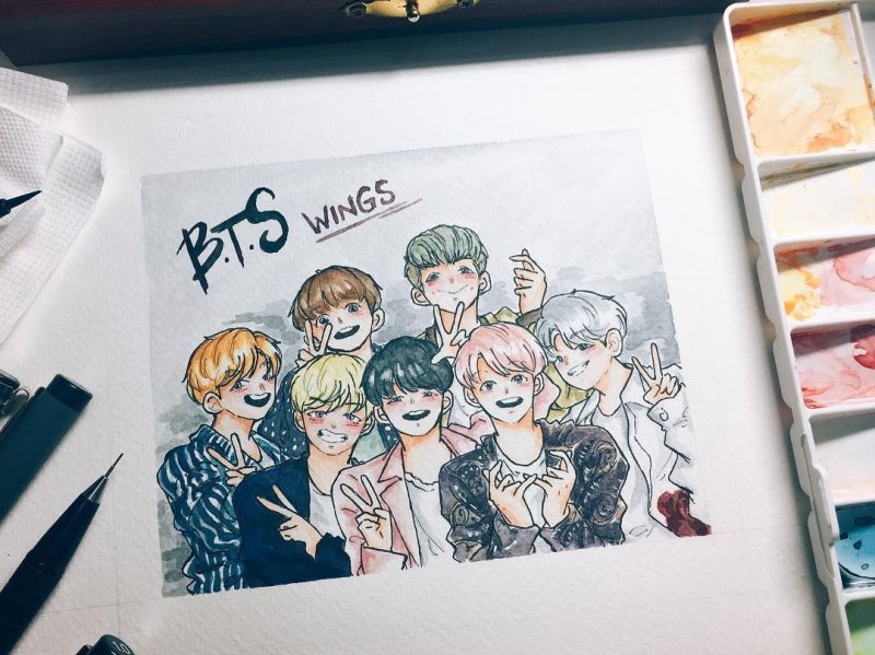 BTS для скетчбука