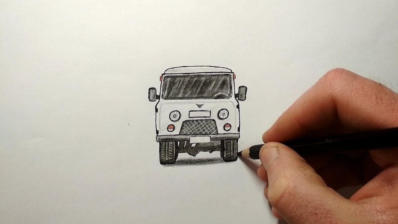 УАЗ Буханка карандашом