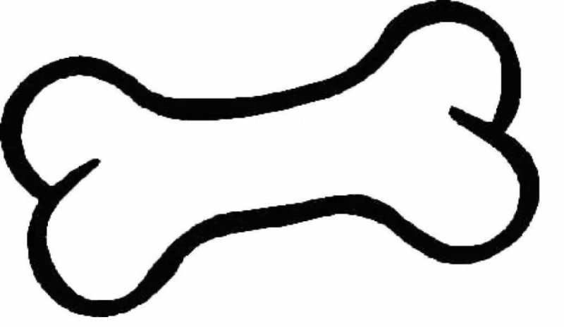 Контур косточки для собаки
