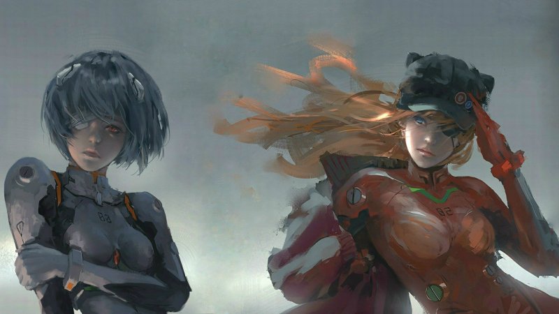 евангелион девушки