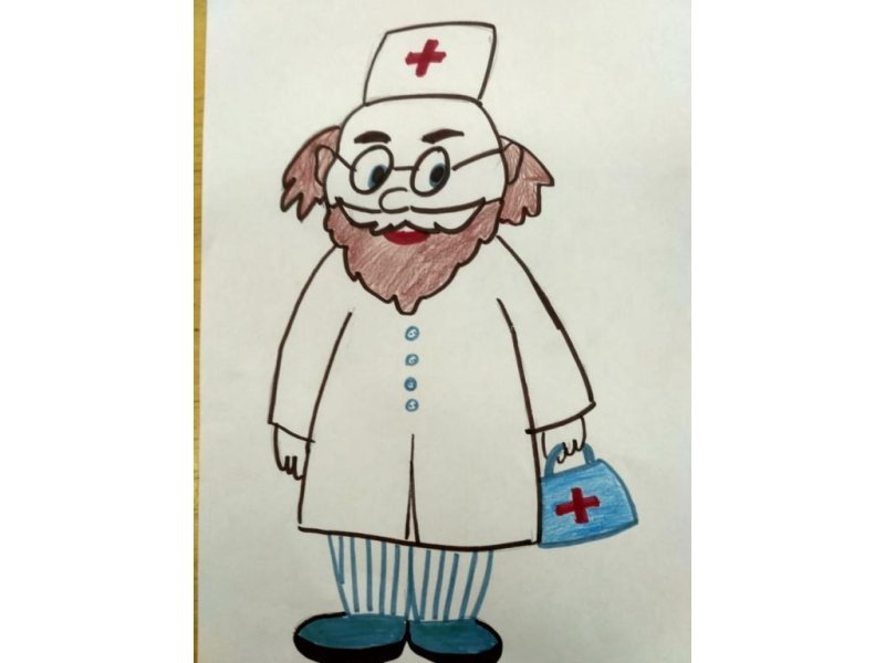Рисунок доктора Айболита
