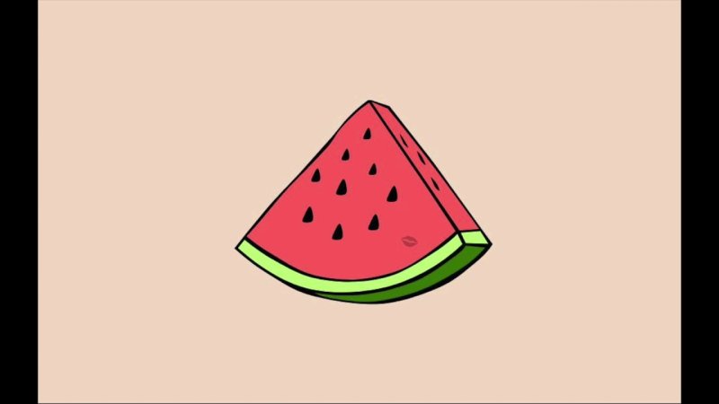 Арбуз рисунок карандашом для срисовки