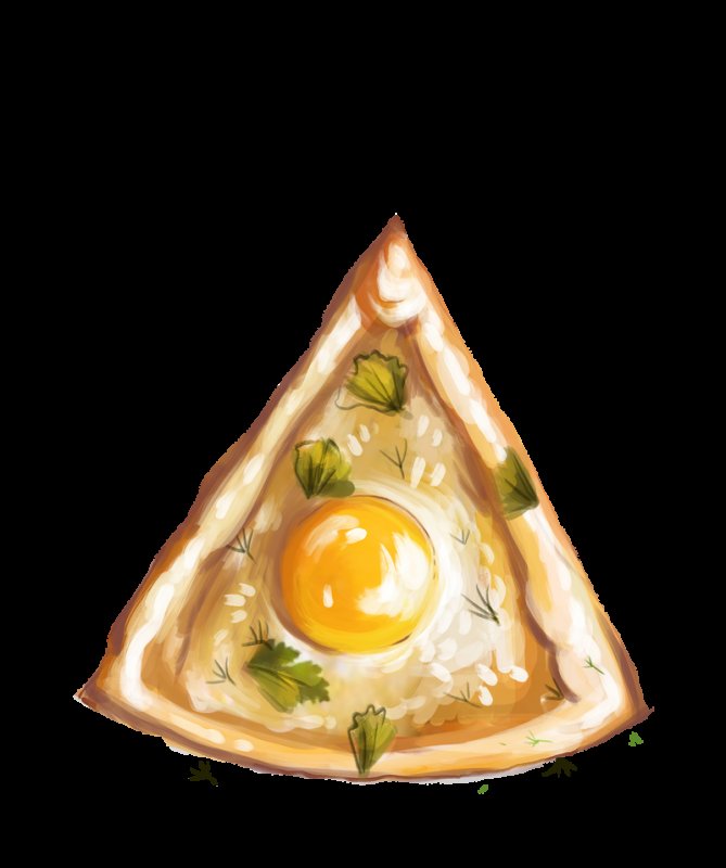 Хачапури по аджарски вектор